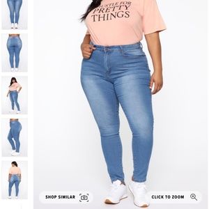 Fashion Nova Curve Always Bossy II Skinny Jeans